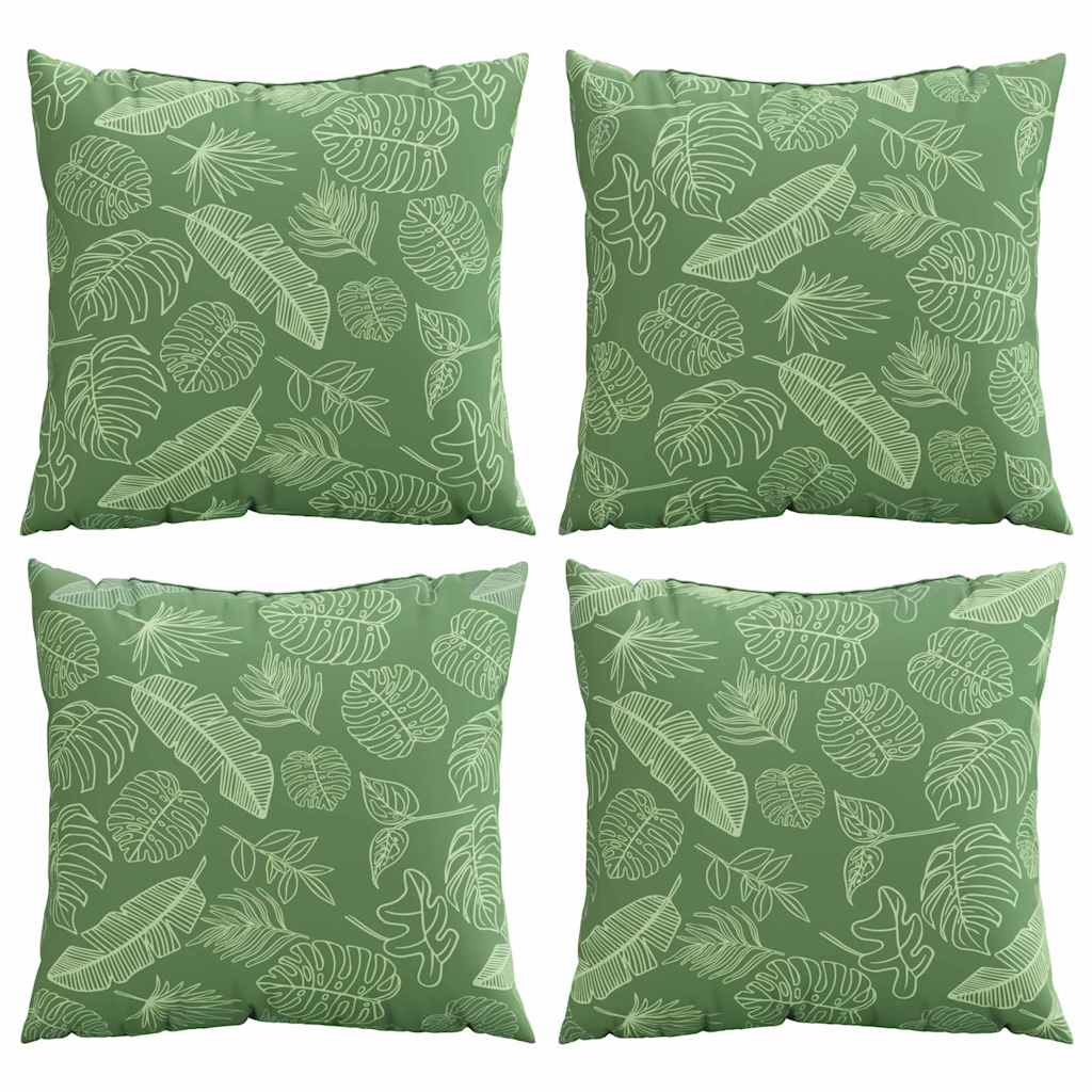 Spridda Kuddar Löv 4 Pcs Bladmönster 60 X 60 Cm Polyester Tyg
