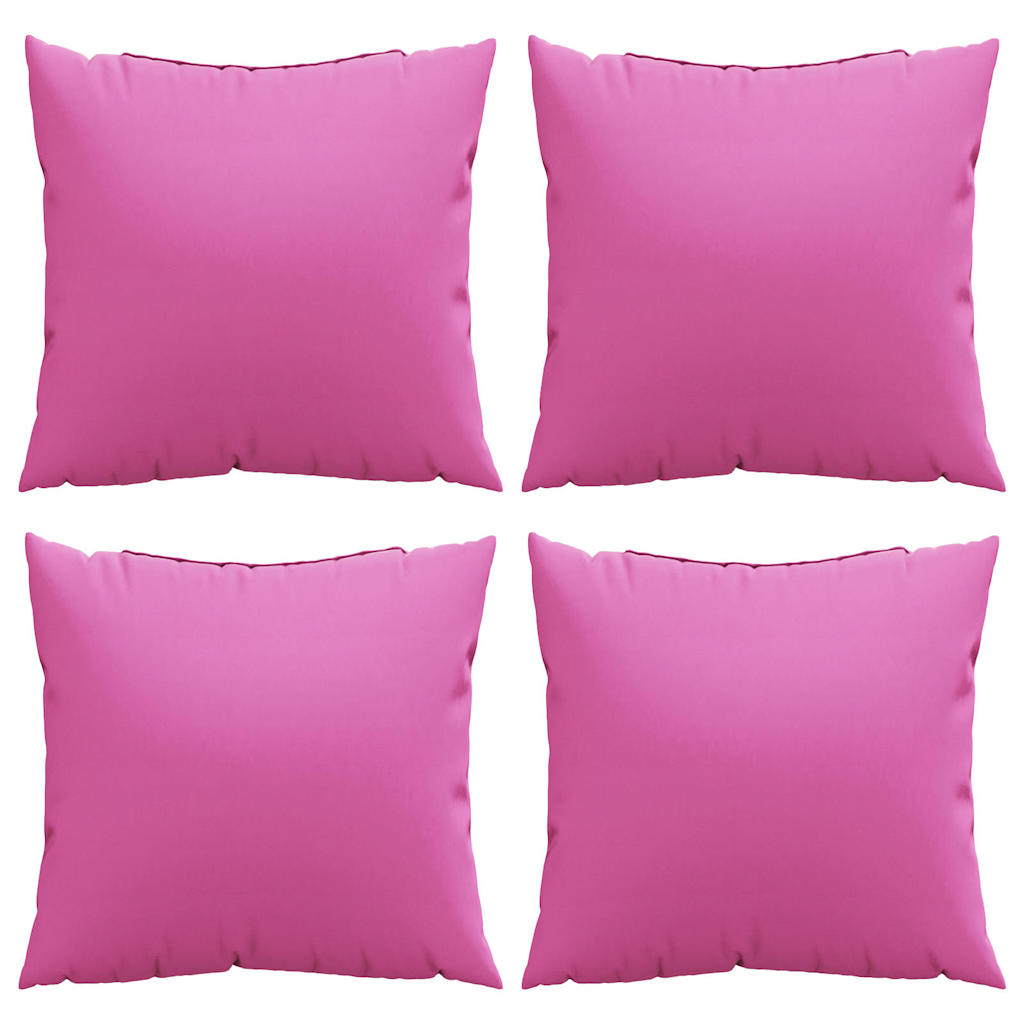 Spridda Kuddar Enfärgad 4 Pcs Rosa 60 X 60 Cm Polyester Tyg