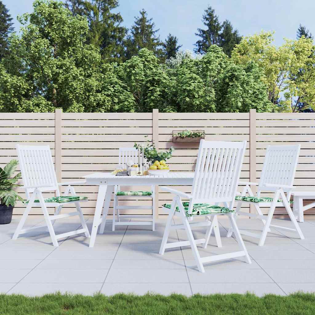 Stolkuddar 4 Pcs Bladmönster 50 X 50 X 4 Cm Oxford Tyg