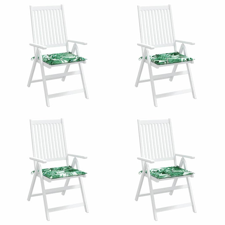 Stolkuddar 4 Pcs Bladmönster 50 X 50 X 4 Cm Oxford Tyg