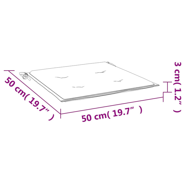 Stolkuddar 6 Pcs Flerfärgsdesign 50 X 50 X 4 Cm Oxford Tyg