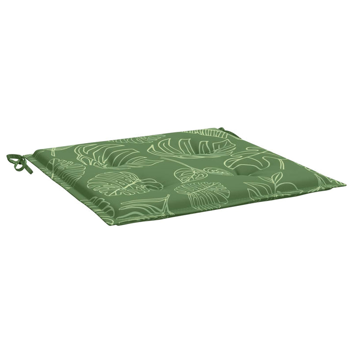 Stolkuddar 4 Pcs Grön Och Vit 50 X 50 X 4 Cm Oxford Tyg
