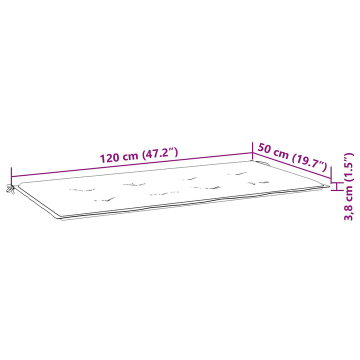 Stolskudde Enfärgad Rosa 120 X 50 X 3 Cm Oxford Tyg
