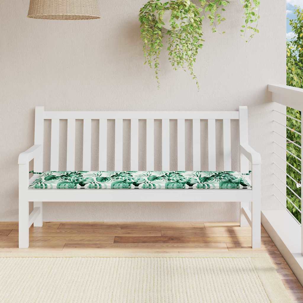 Bänk Kudde Löv Bladmönster 150 X 50 X 3 Cm Oxford Tyg