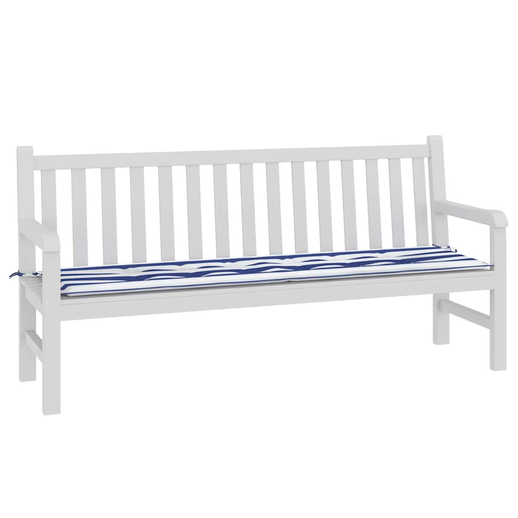 Bänk Kudde Randig Svart Rutigt 150 X 50 X 3 Cm Oxford Tyg