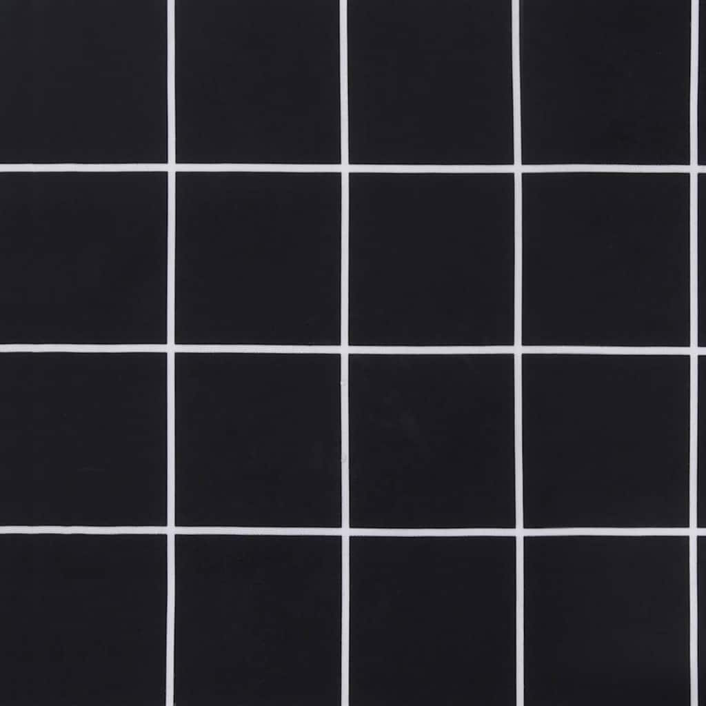 Bänk Kudde Rutig Svart Rutigt 150 X 50 X 3 Cm Oxford Tyg