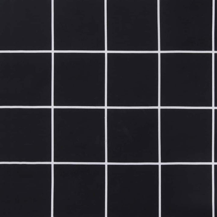 Bänk Kudde Rutig Svart Rutigt 150 X 50 X 3 Cm Oxford Tyg