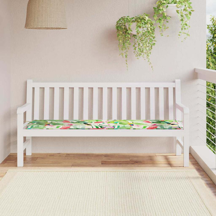 Bänk Kudde Blommor Flerfärgsdesign 150 X 50 X 3 Cm Oxford Tyg