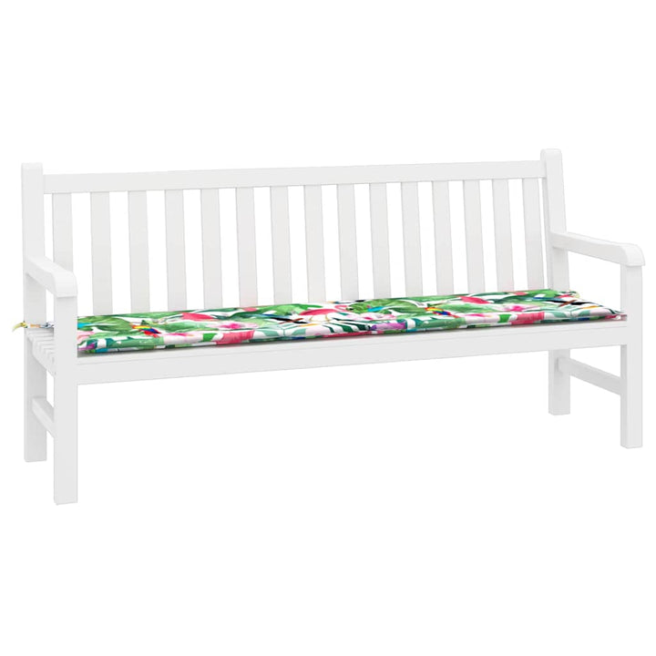 Bänk Kudde Blommor Flerfärgsdesign 150 X 50 X 3 Cm Oxford Tyg
