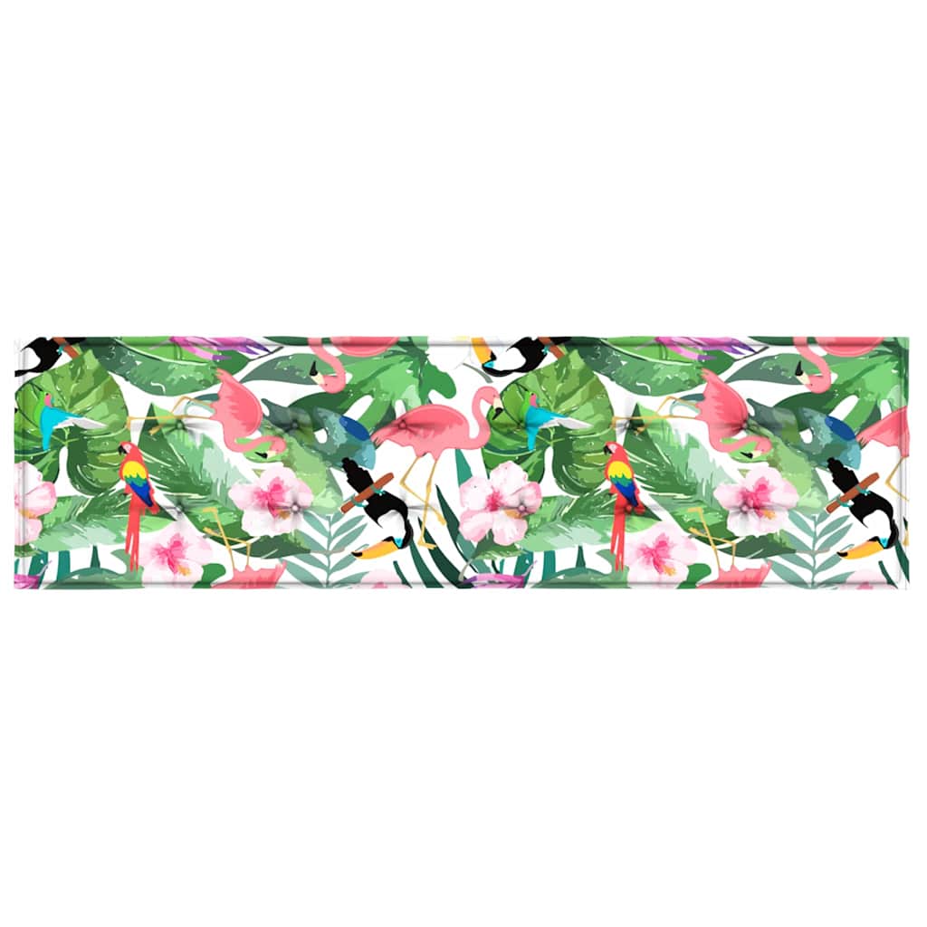 Bänk Kudde Blommor Flerfärgsdesign 150 X 50 X 3 Cm Oxford Tyg