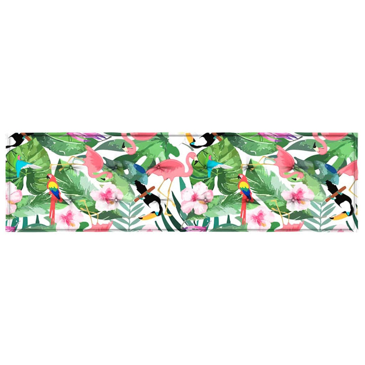 Bänk Kudde Blommor Flerfärgsdesign 150 X 50 X 3 Cm Oxford Tyg