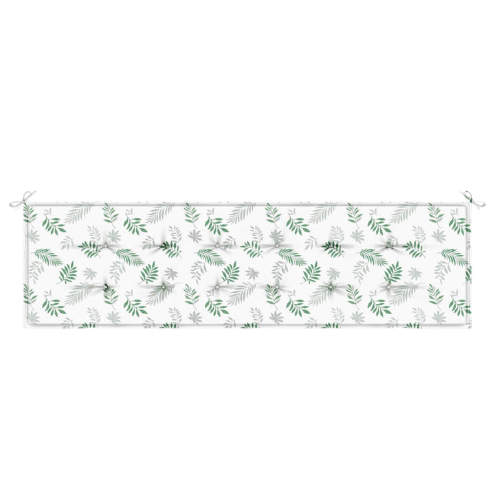 Bänk Kudde Oxford Tyg Bladdesign 150 X 50 X 3 Cm