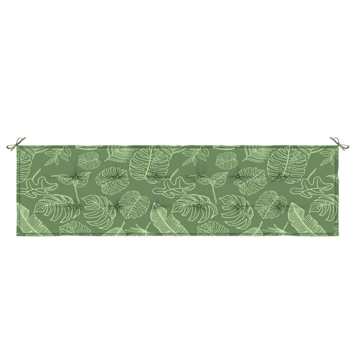 Bänk Kudde Oxford Tyg Bladdesign 150 X 50 X 3 Cm