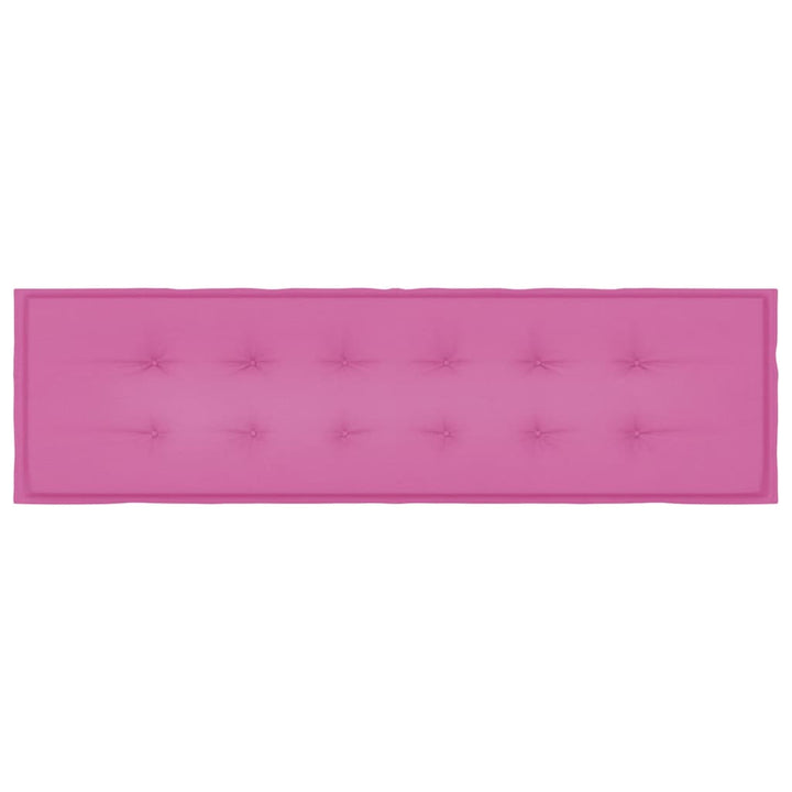 Bänk Kudde Oxford Tyg Rosa 150 X 50 X 3 Cm
