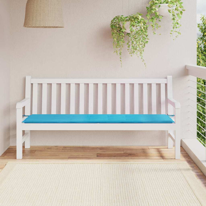 Bänk Kudde Enfärgad Turkos 150 X 50 X 3 Cm Oxford Tyg