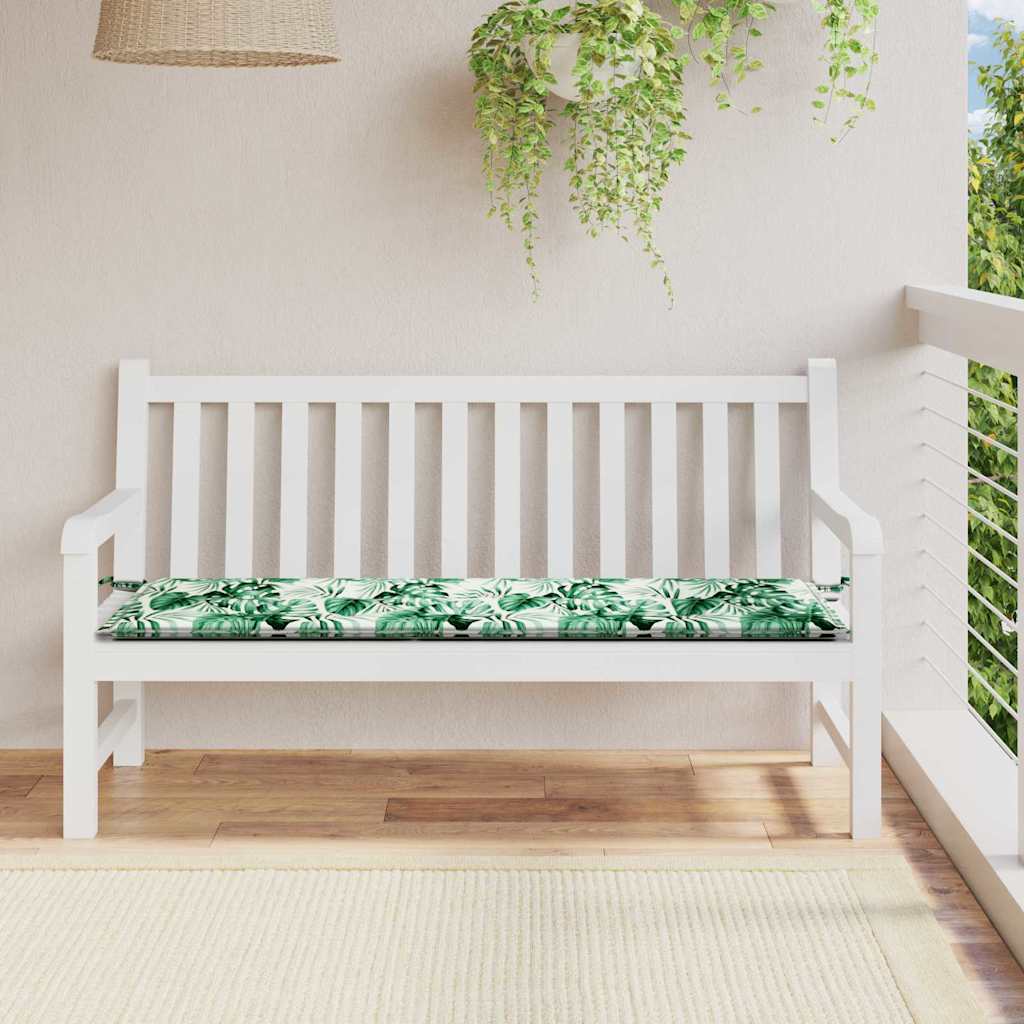 Bänk Kudde Löv Bladmönster 200 X 50 X 3 Cm Oxford Tyg
