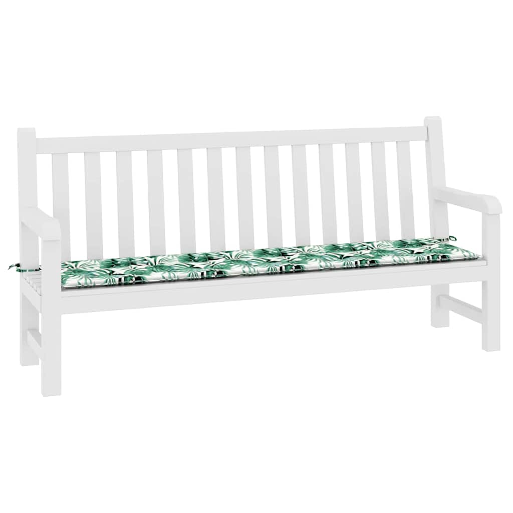 Bänk Kudde Löv Bladmönster 200 X 50 X 3 Cm Oxford Tyg