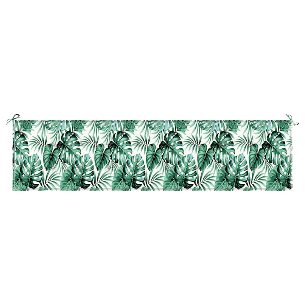 Bänk Kudde Löv Bladmönster 200 X 50 X 3 Cm Oxford Tyg