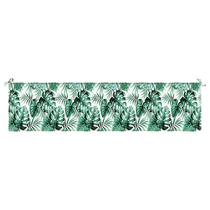 Bänk Kudde Löv Bladmönster 200 X 50 X 3 Cm Oxford Tyg