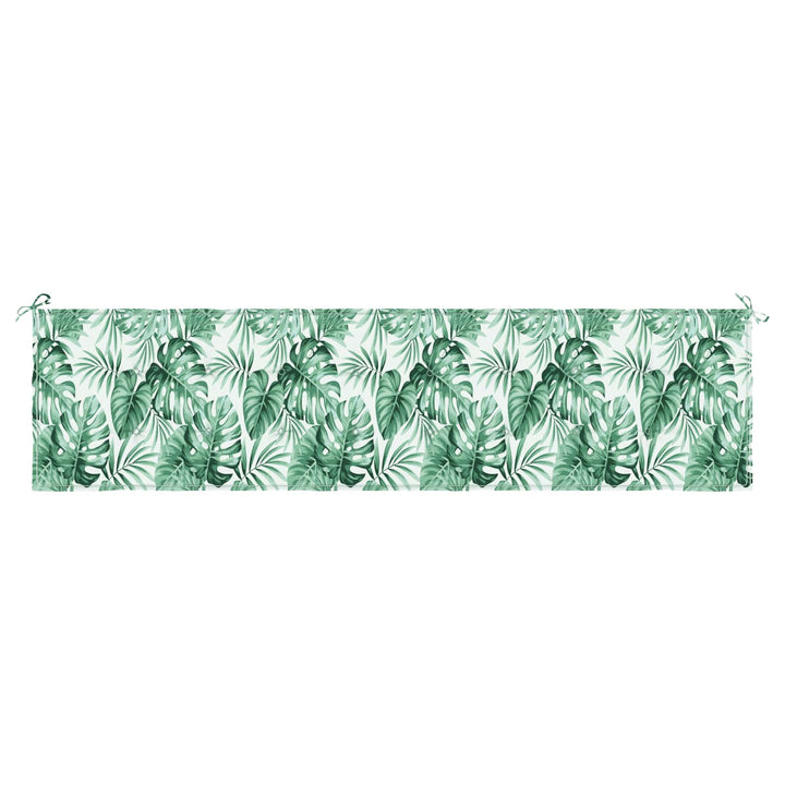 Bänk Kudde Löv Bladmönster 200 X 50 X 3 Cm Oxford Tyg