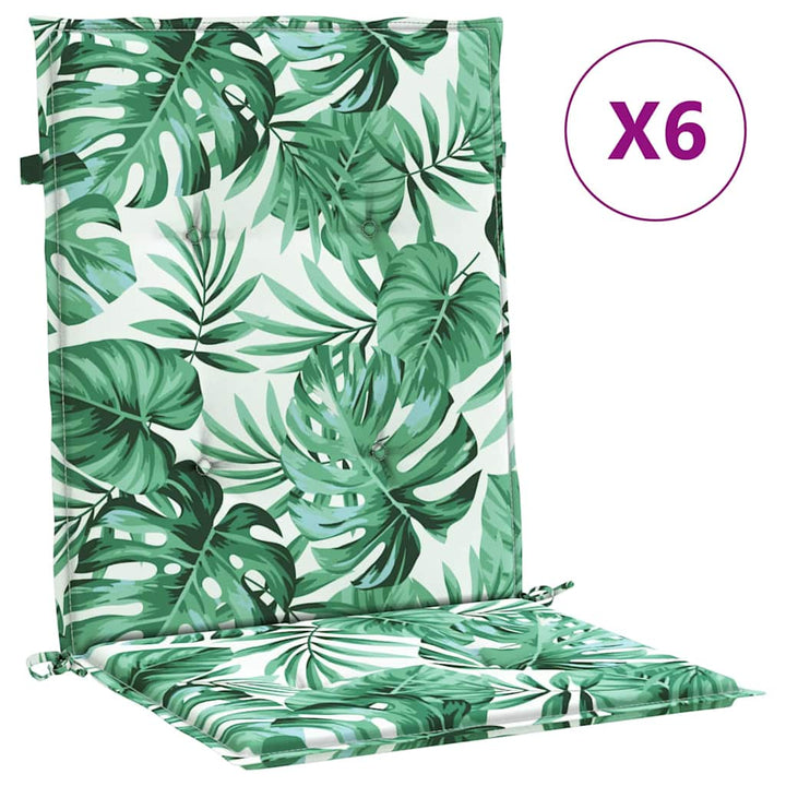 Ryggkuddar Löv 6 Pcs Bladmönster 100 X 50 X 3 Cm Oxford Tyg