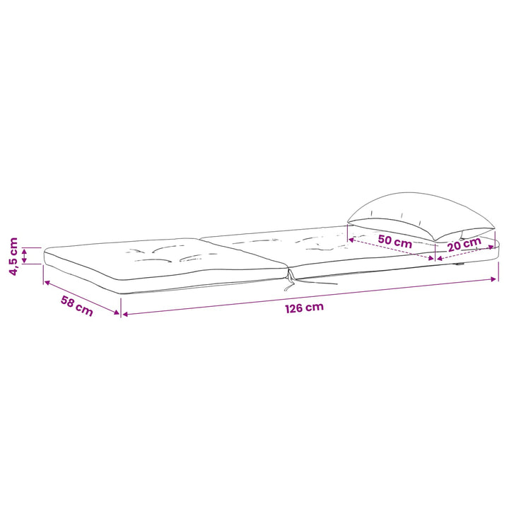 Stolkuddar Enfärgad 2 Pcs Blå 58 X 77 X 4,5 Cm Oxford Tyg
