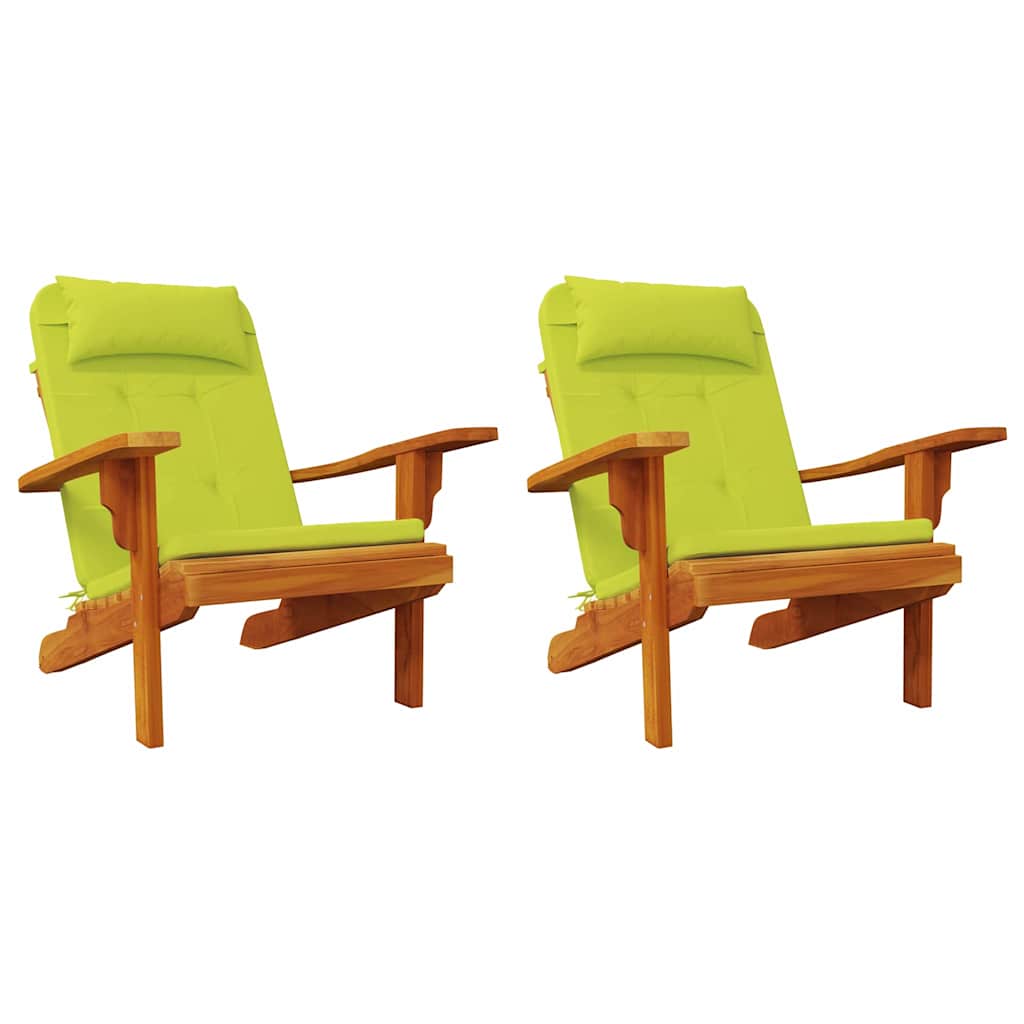 Stolkuddar 2 Pcs Klart Grön. 58 X 77 X 4,5 Cm Oxford Tyg