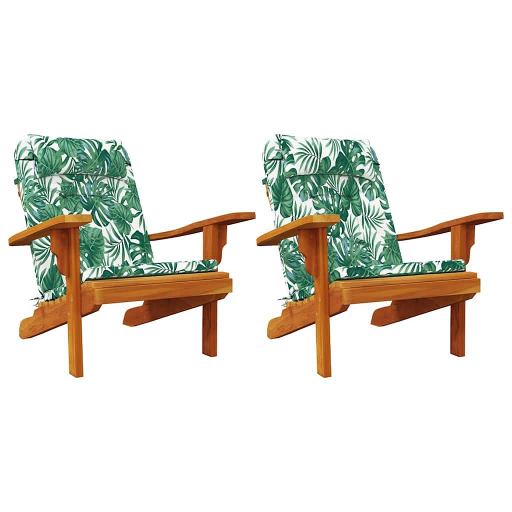 Stolkuddar Löv 2 Pcs Bladmönster 58 X 77 X 4,5 Cm Oxford Tyg