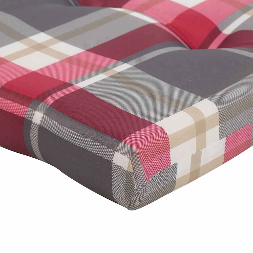 Stolkuddar Rutig 2 Pcs Röd Rutig 58 X 77 X 4,5 Cm Oxford Tyg