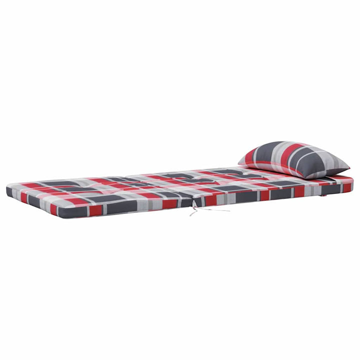 Stolkuddar Rutig 2 Pcs Röd Rutig 58 X 77 X 4,5 Cm Oxford Tyg