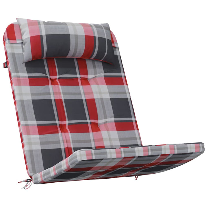 Stolkuddar Rutig 2 Pcs Röd Rutig 58 X 77 X 4,5 Cm Oxford Tyg