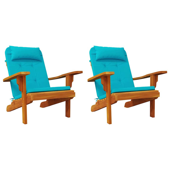 Stolkuddar Enfärgad 2 Pcs Turkos 58 X 77 X 4,5 Cm Oxford Tyg
