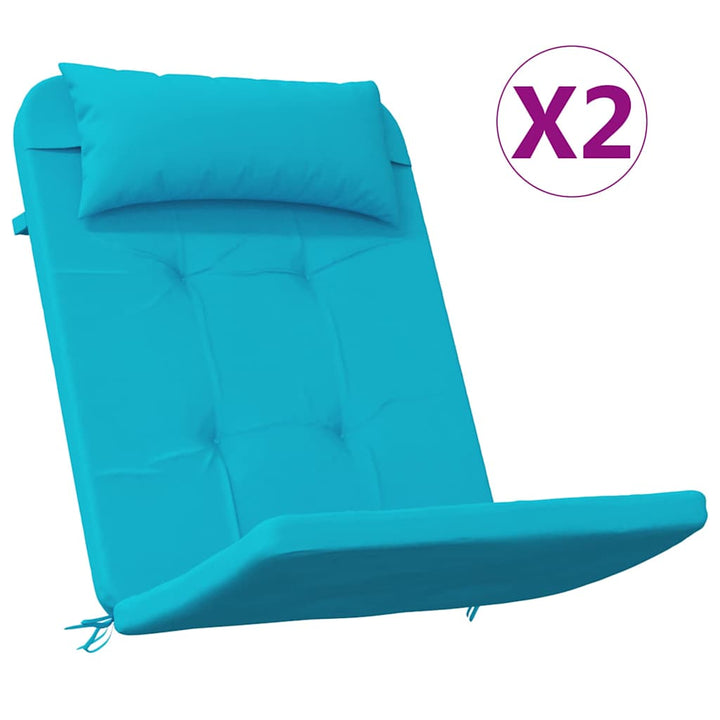 Stolkuddar Enfärgad 2 Pcs Turkos 58 X 77 X 4,5 Cm Oxford Tyg