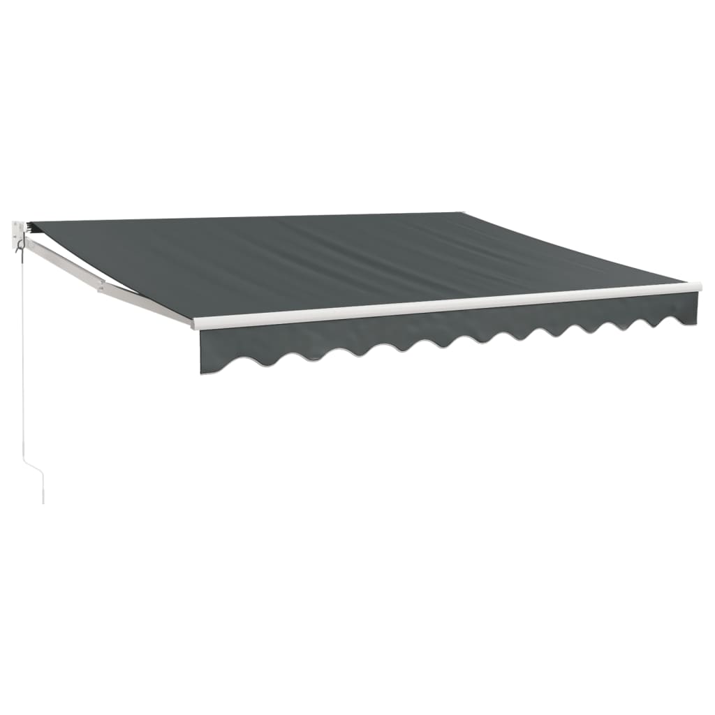 Markis Infällbar Antracit 3X2,5 M Tyg&Aluminium