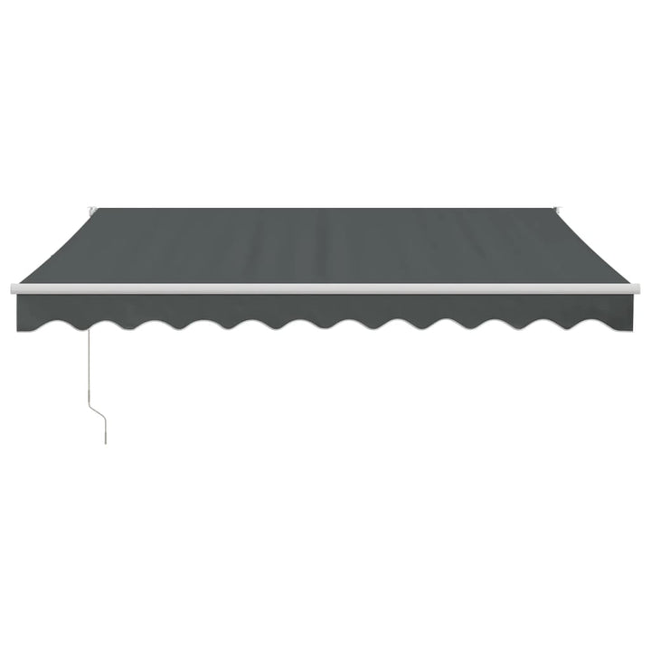 Markis Infällbar Antracit 3X2,5 M Tyg&amp;Aluminium