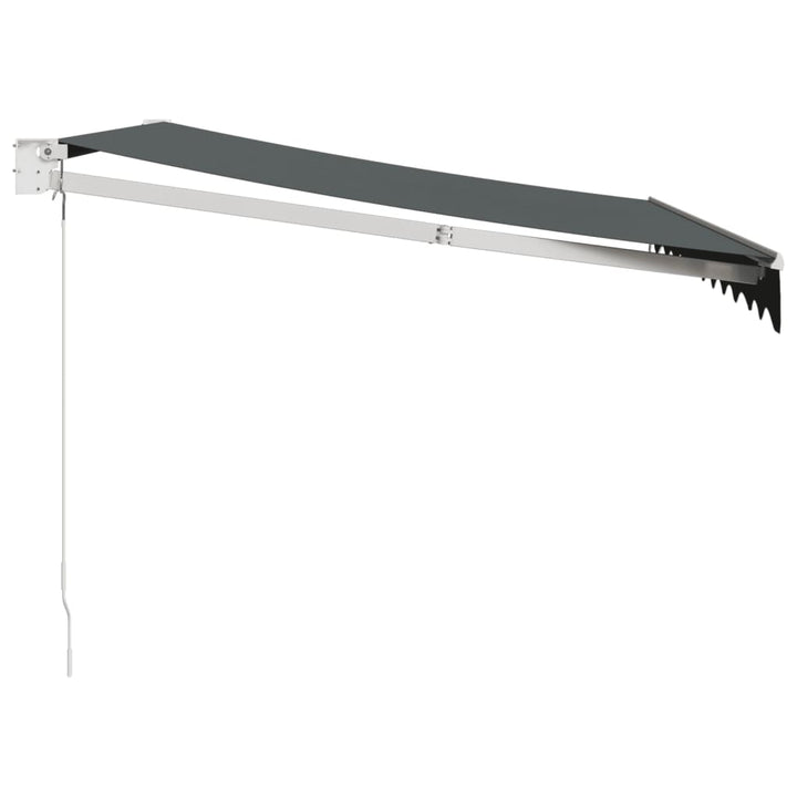 Markis Infällbar Antracit 3X2,5 M Tyg&amp;Aluminium