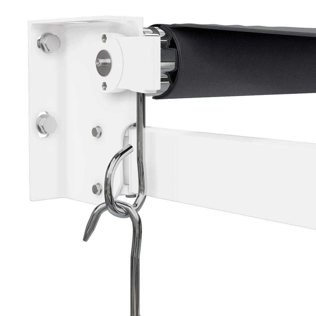 Markis Infällbar Antracit 3X2,5 M Tyg&amp;Aluminium