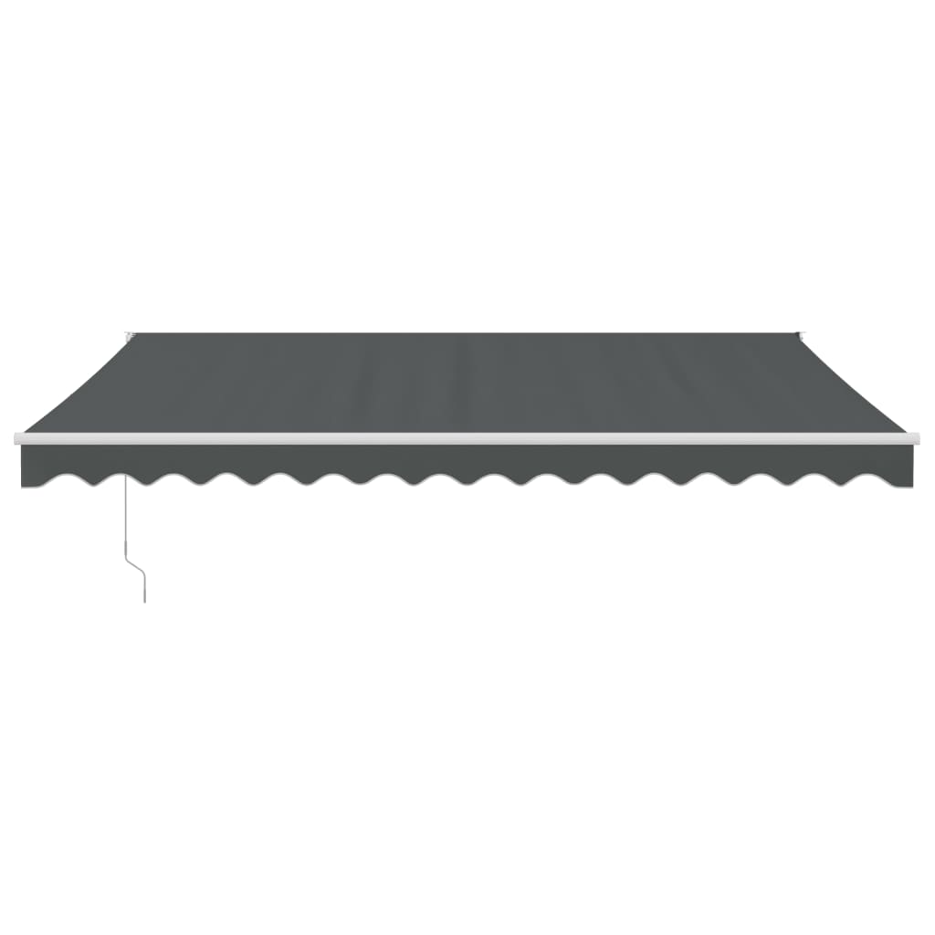 Markis Infällbar Antracit 4,5X3 M Tyg&amp;Aluminium