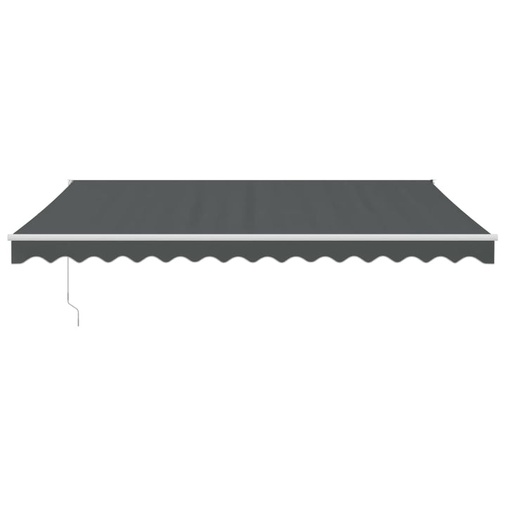 Markis Infällbar Antracit 4,5X3 M Tyg&amp;Aluminium