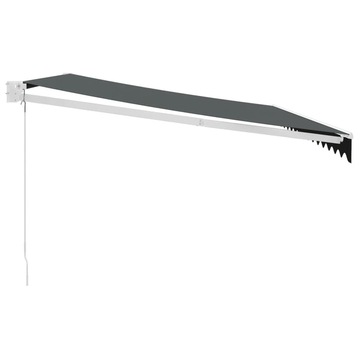 Markis Infällbar Antracit 4,5X3 M Tyg&amp;Aluminium