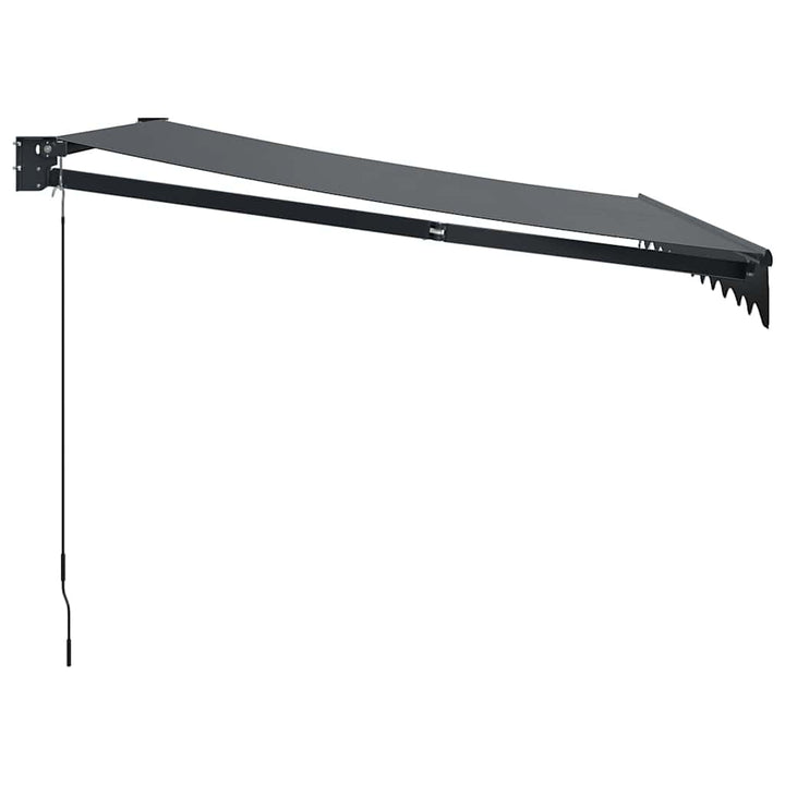 Markis Infällbar Antracit 3X2,5 M Tyg&amp;Aluminium