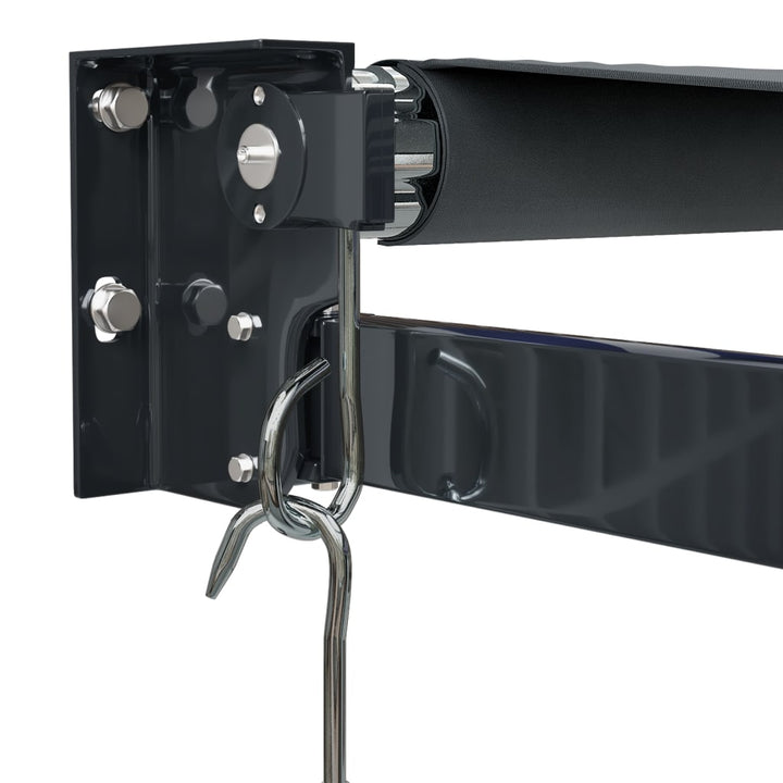 Markis Infällbar Antracit 3X2,5 M Tyg&amp;Aluminium