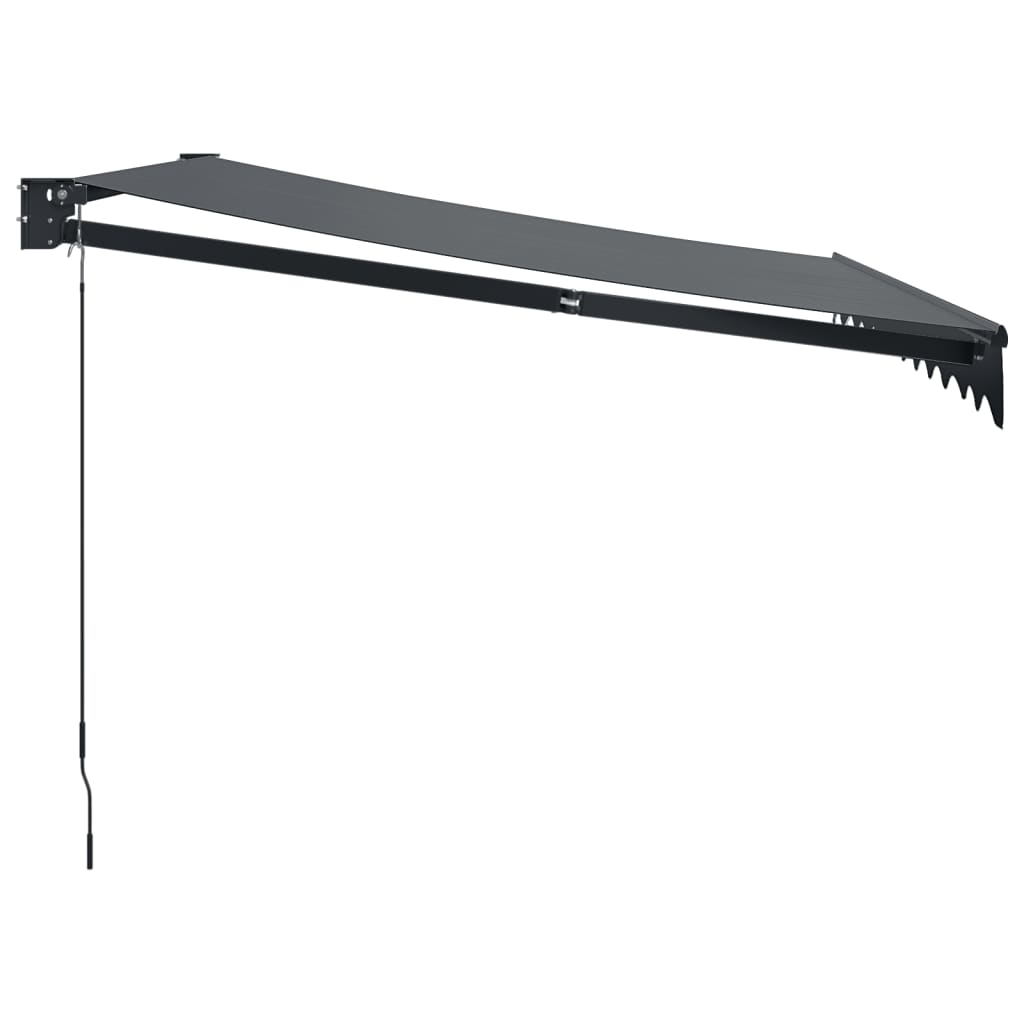 Markis Infällbar Antracit 3,5X2,5 M Tyg&amp;Aluminium