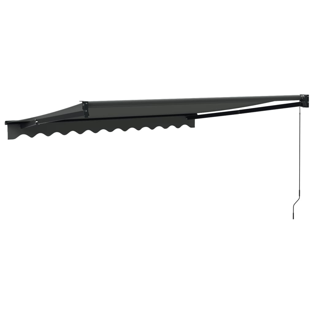 Markis Infällbar Antracit 3,5X2,5 M Tyg&amp;Aluminium