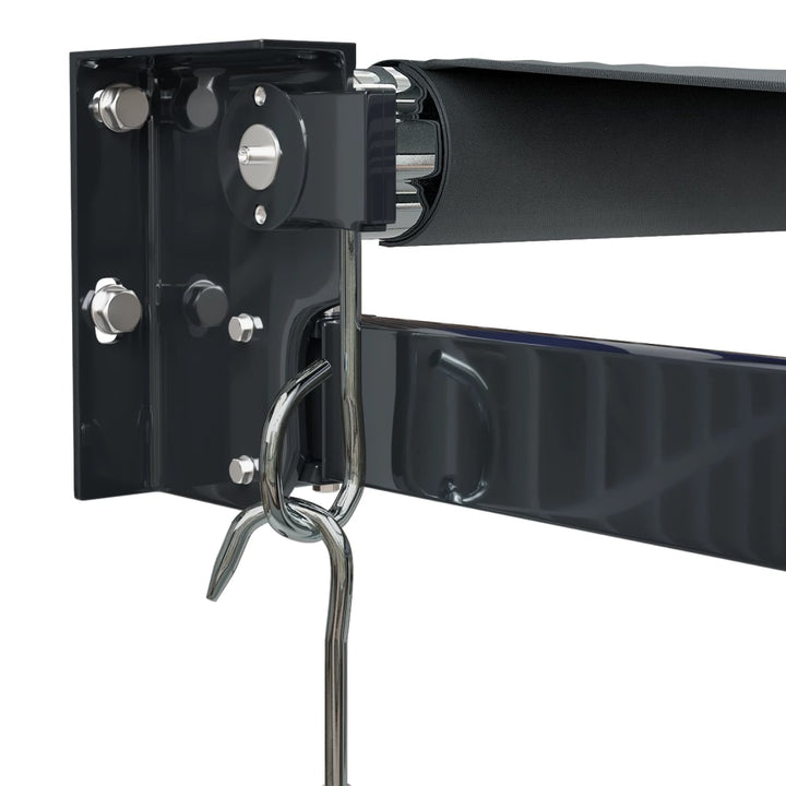 Markis Infällbar Antracit 3,5X2,5 M Tyg&amp;Aluminium