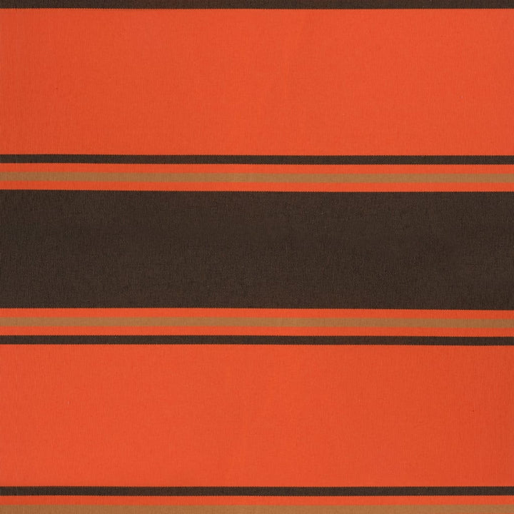 Markis Infällbar Orange Och Brun Tyg&amp;Aluminium