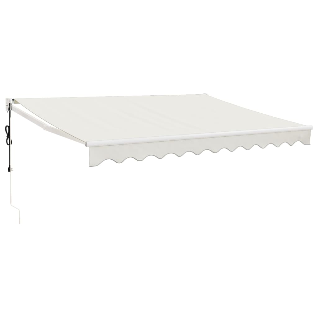 Automatisk Infällbar Markis Gräddvit 3X2,5 M