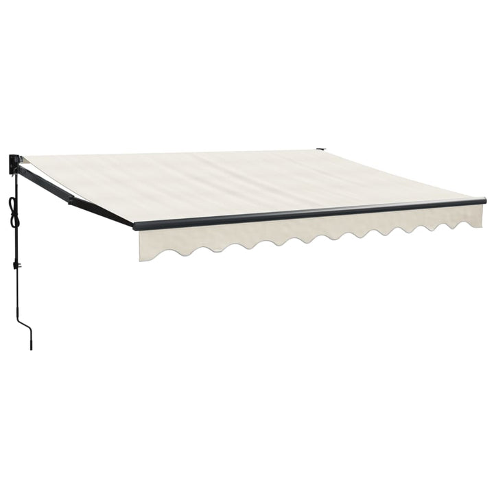 Automatisk Infällbar Markis Gräddvit 3,5X2,5 M