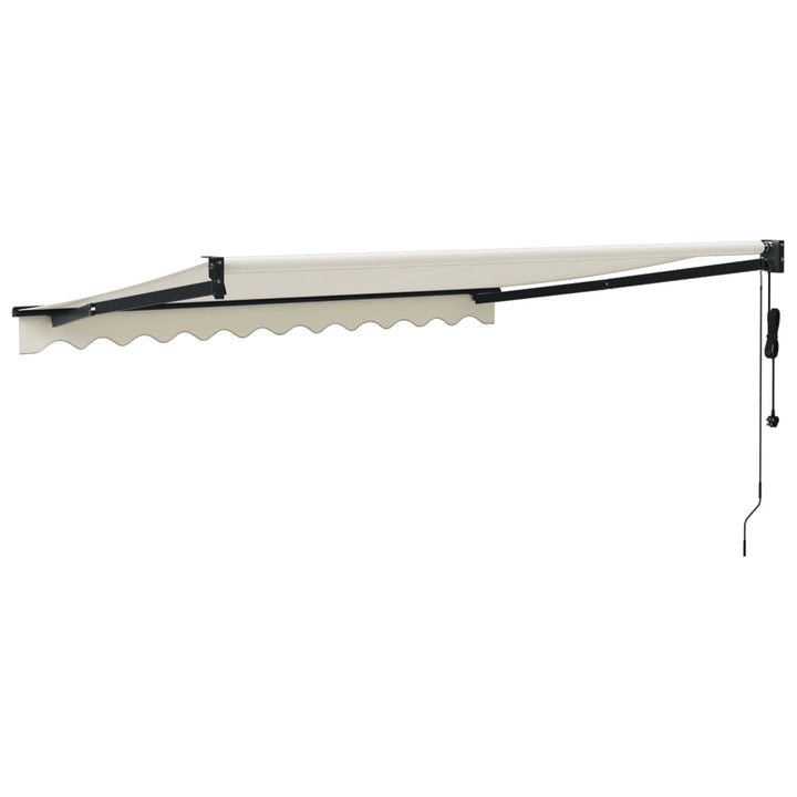 Automatisk Infällbar Markis Gräddvit 3,5X2,5 M
