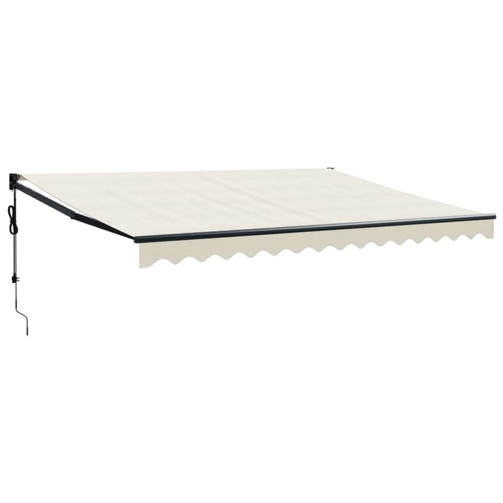 Automatisk Infällbar Markis Gräddvit 4,5X3 M